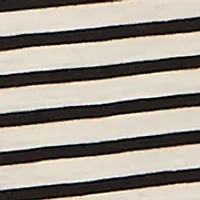 Plus Stripe Split Neck T-Shirt