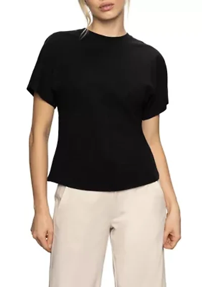 Women's Shirred Waist Dolman T-Shirt