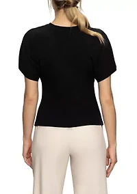 Women's Shirred Waist Dolman T-Shirt