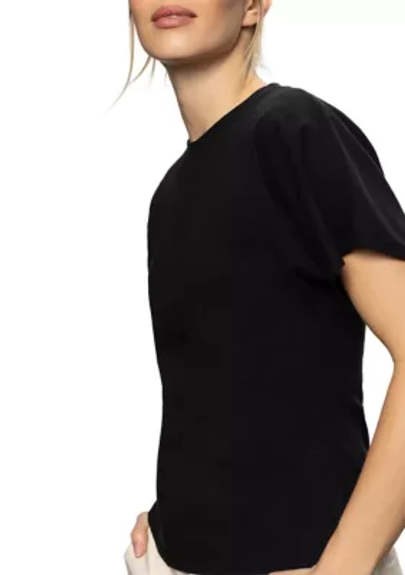 Women's Shirred Waist Dolman T-Shirt