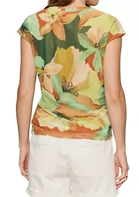 Women's Ruched Muscle Tank Top