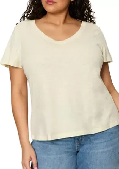 Plus Soft V-Neck Shirt