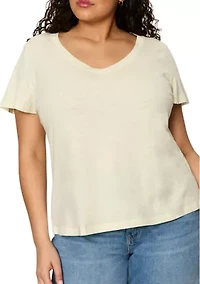 Plus Soft V-Neck Shirt