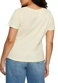 Plus Soft V-Neck Shirt