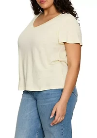 Plus Soft V-Neck Shirt