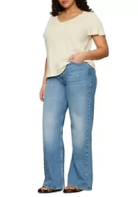 Plus Soft V-Neck Shirt