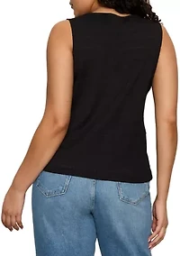 Plus Textured Vacation Shell Top