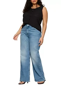 Plus Textured Vacation Shell Top