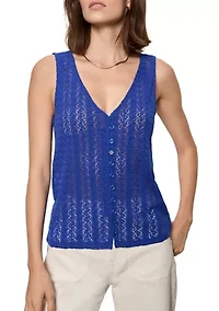 Women's No Rush Button Front Tank