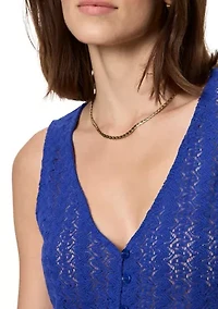 Women's No Rush Button Front Tank