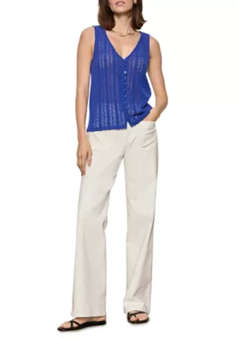 Women's No Rush Button Front Tank