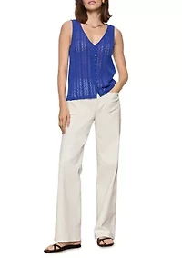 Women's No Rush Button Front Tank