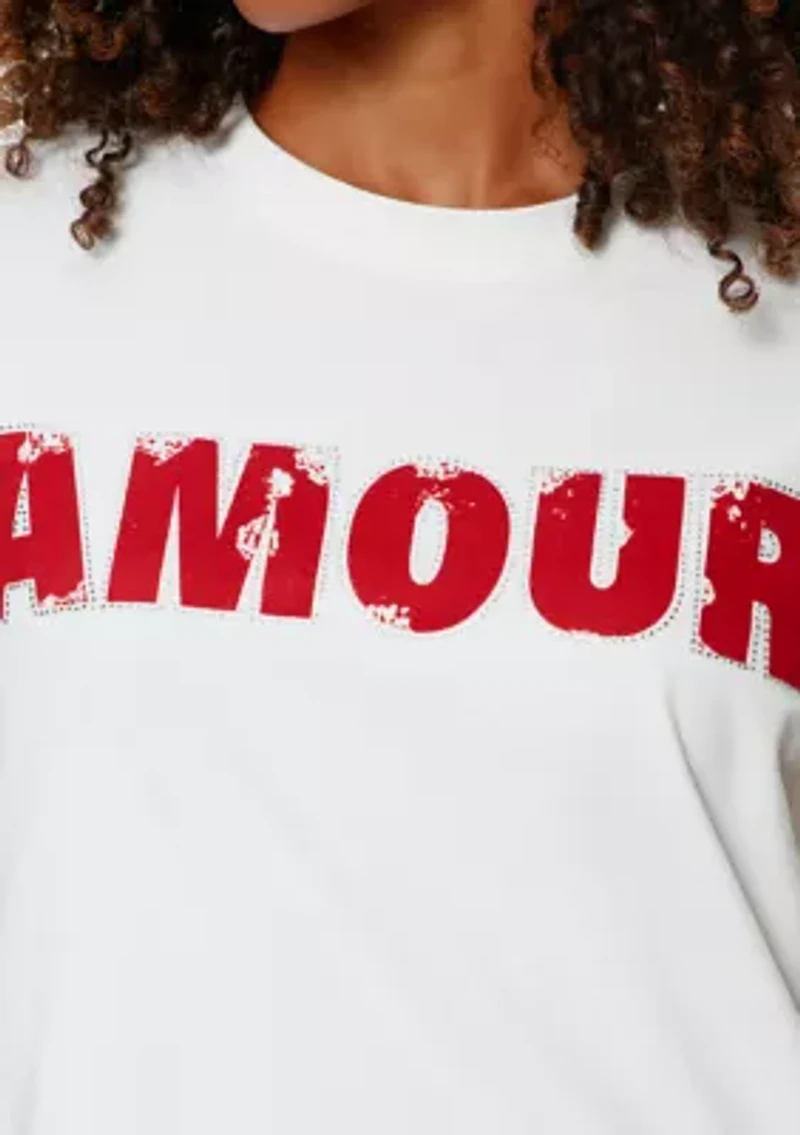 Women's Embellished Amour T-Shirt