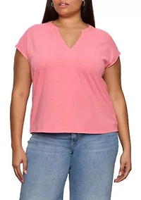 Plus Notched Muscle T-Shirt