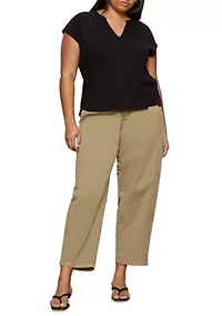 Plus Notched Muscle T-Shirt