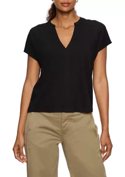 Women's Notched Muscle Top