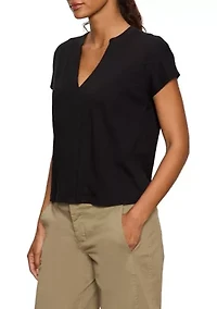 Women's Notched Muscle Top