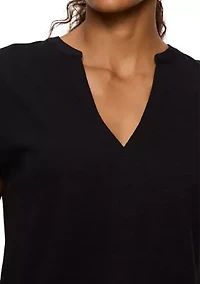 Women's Notched Muscle Top