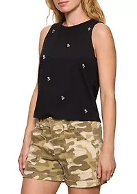 Women's Embellished Sleeveless Top