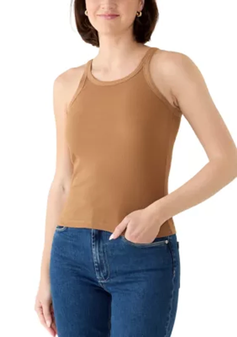 Women's Printer Ribbed Tank