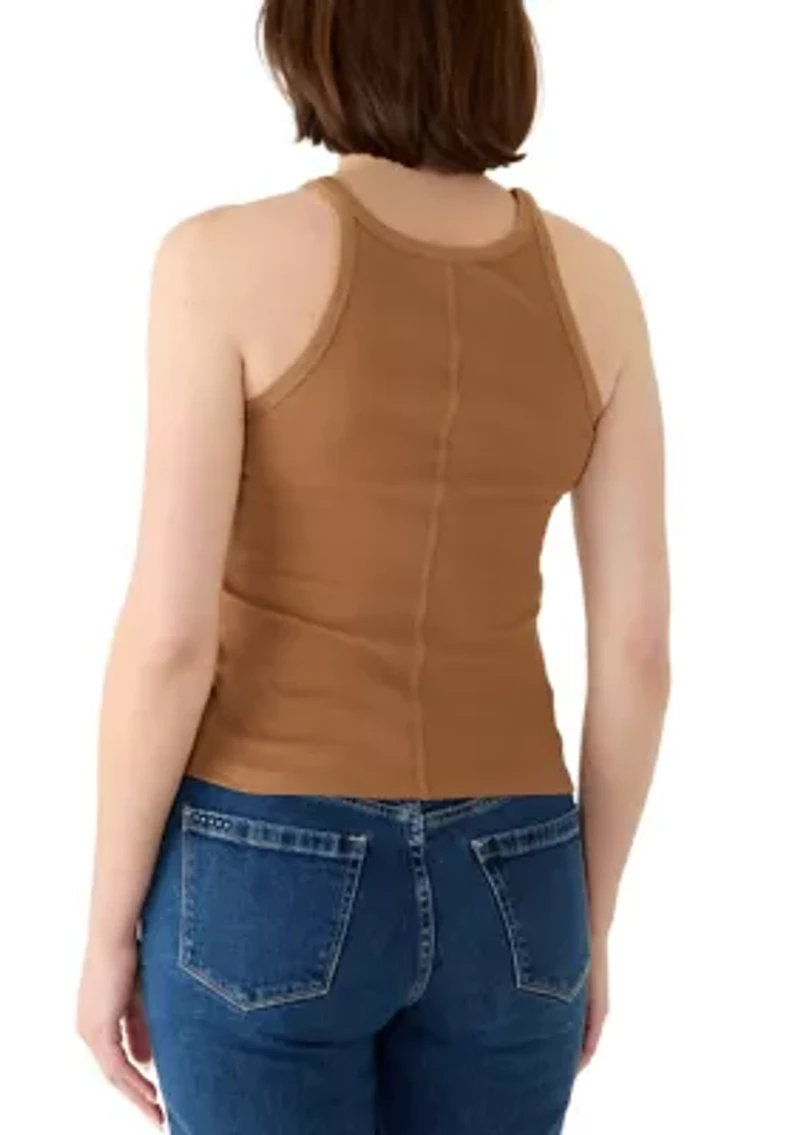 Women's Printer Ribbed Tank