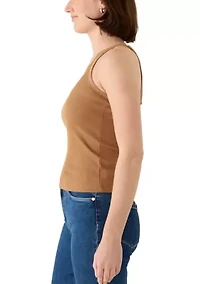 Women's Printer Ribbed Tank
