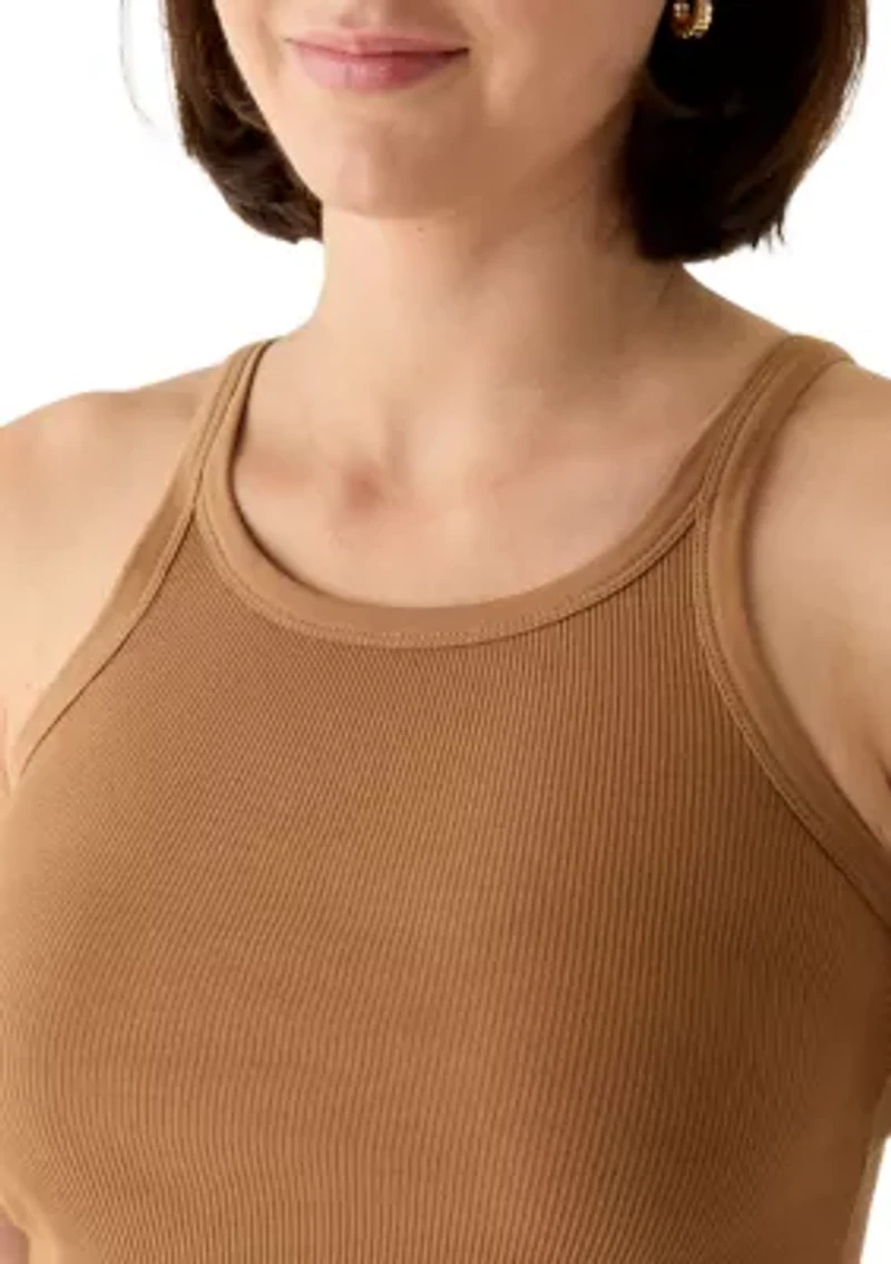 Women's Printer Ribbed Tank