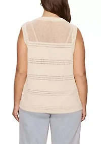 Plus Waves of Summer Shell Top