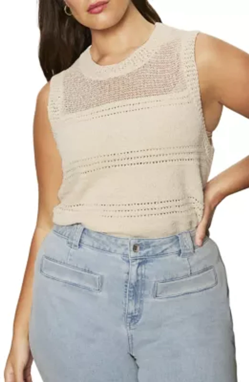 Plus Waves of Summer Shell Top
