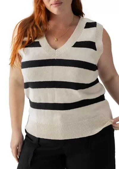 Plus Open Knit Sweater