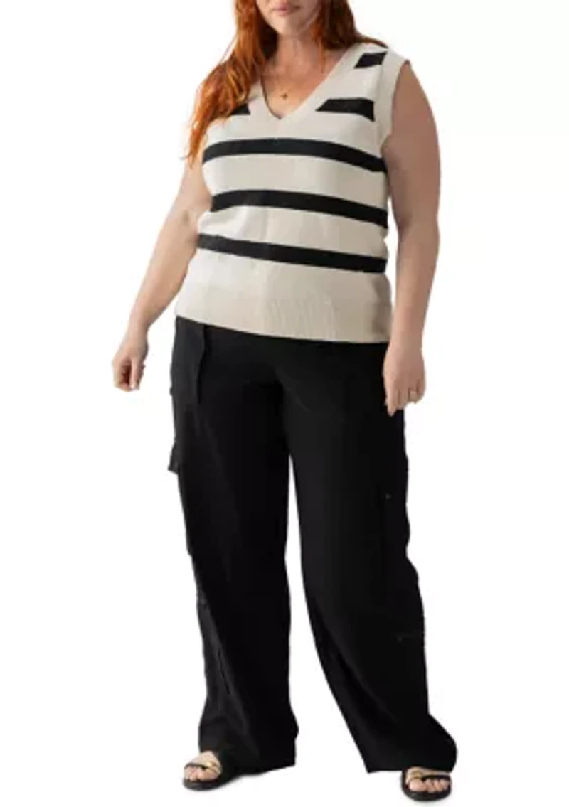 Plus Open Knit Sweater