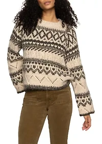 Women's Fair Isle Crew Neck Sweater
