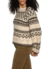 Women's Fair Isle Crew Neck Sweater