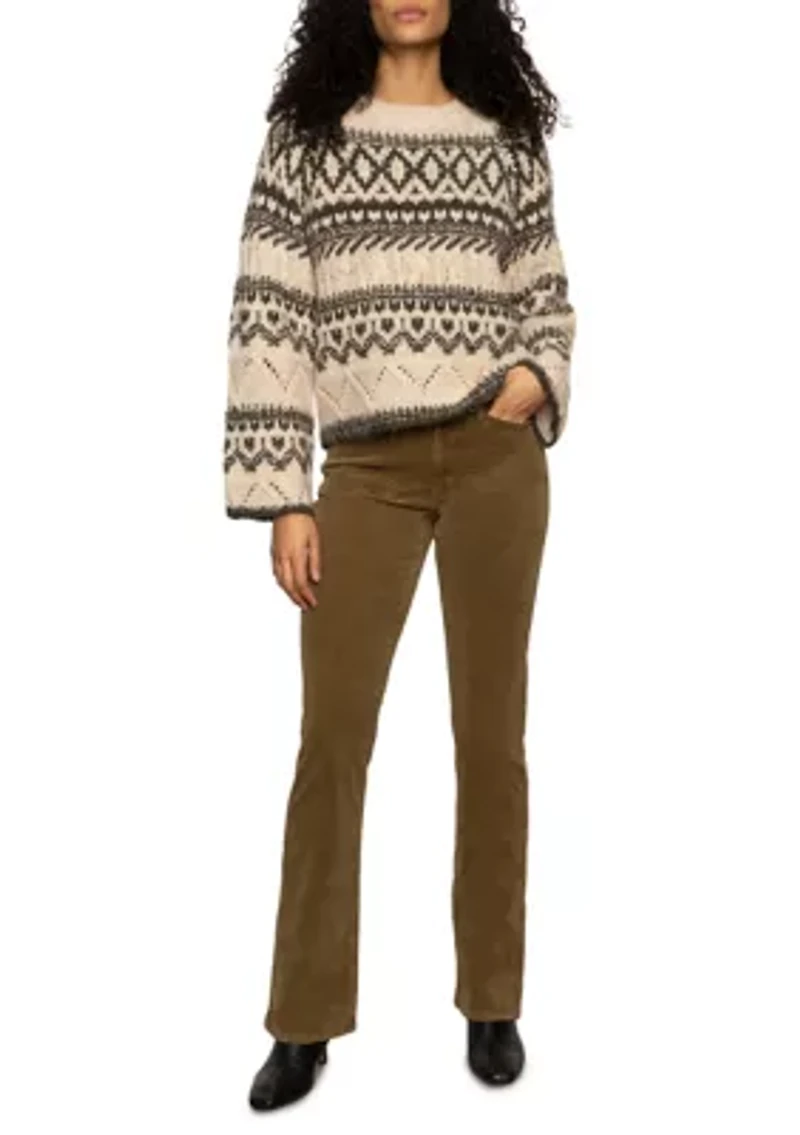 Women's Fair Isle Crew Neck Sweater