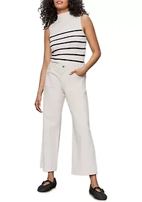 Women's Ribbed Funnel Neck Tank Top