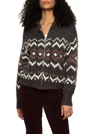 Women's Chuncky Fairisle Zip-Up Hoodie