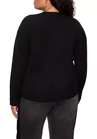 Plus 24/7 Pop Over Sweater