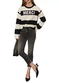 Women's 24/7 Classic Fit Popover Sweater with Ribbed Cuffs