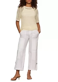 Open Knit Sweater Top