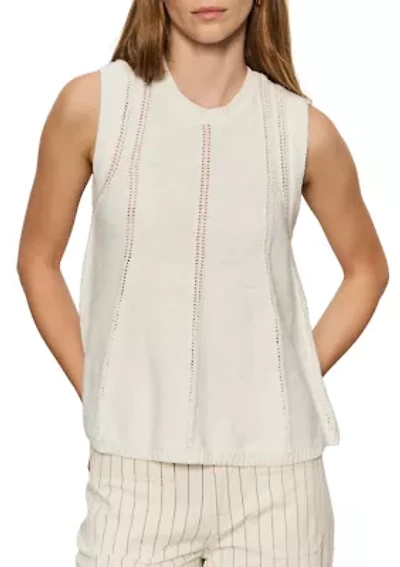 Sleeveless EASY Pointelle Top