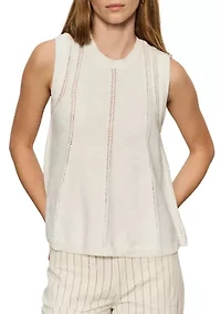 Sleeveless EASY Pointelle Top