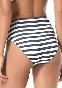 High Waist Side Ring Bikini Bottom