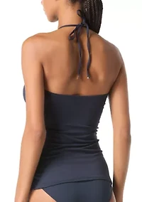 Shirred Halter Tankini Top