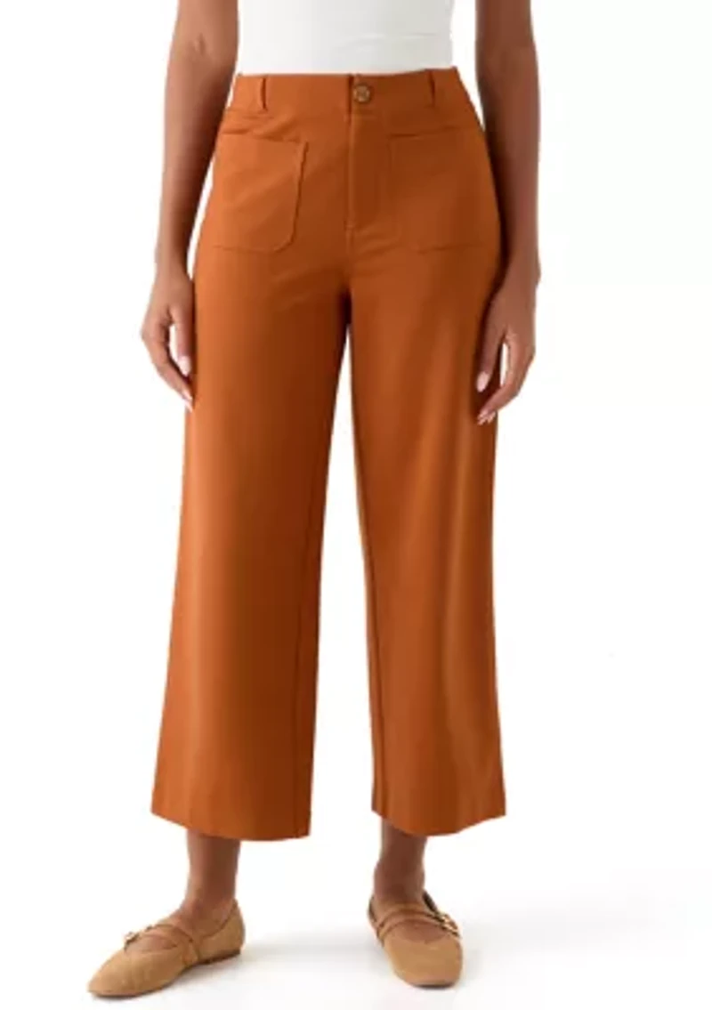 Women's Ankle Ponte Wide Leg Pants