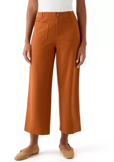 Women's Ankle Ponte Wide Leg Pants