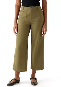 Women's Ankle Ponte Wide Leg Pants