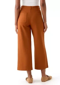 Women's Ankle Ponte Wide Leg Pants
