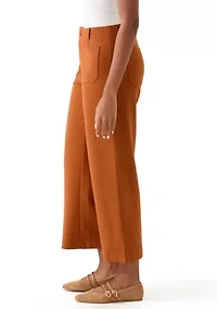 Women's Ankle Ponte Wide Leg Pants