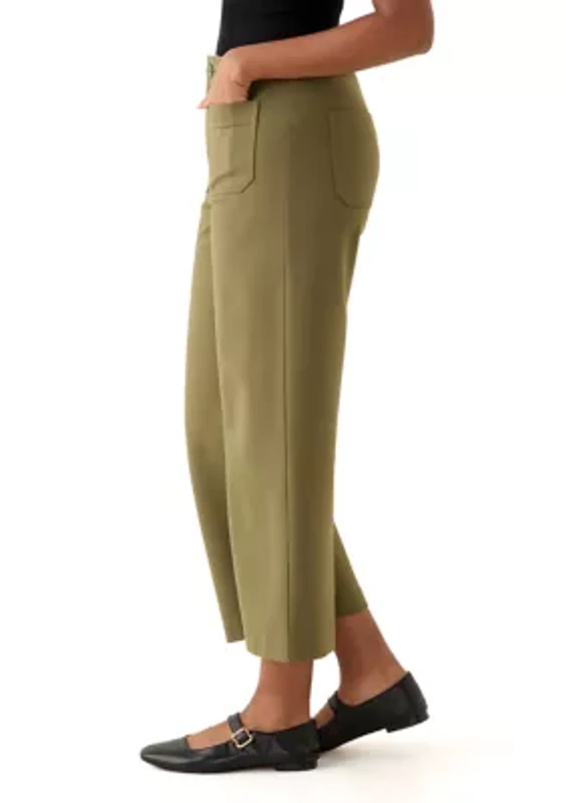 Women's Ankle Ponte Wide Leg Pants