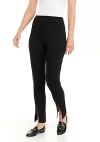 Petite Ponte Straight Pants